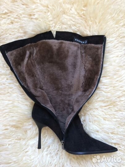 Сапоги зимние essere натуральная замша новые