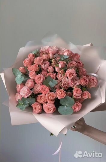 Кустовые пионовидные розы с доставкой