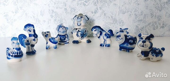 Фарфоровые фигурки гжель /посуда, сувенир, подарок