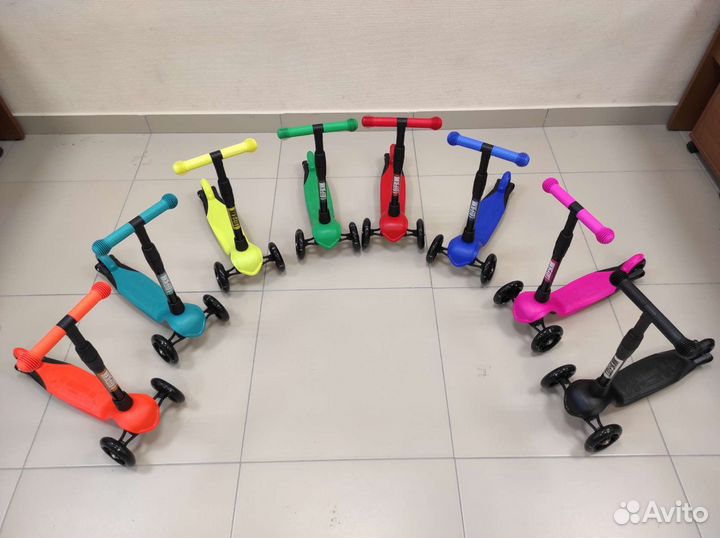 Самокаты трёхколёсные детские новые
