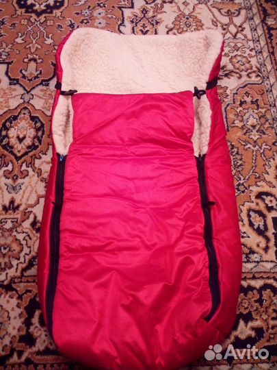 Конверт в коляску на овчине