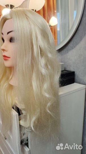 Манекен - болванка для причесок + зажимы для волос