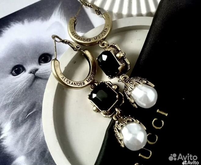 Alexander mcqueen серьги