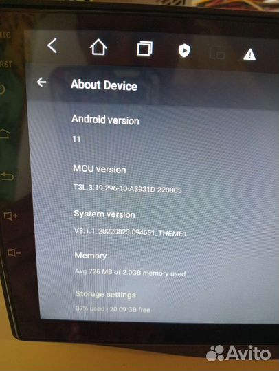 Автомагнитола на Toyota Rav4 2005-2013 Андроид Ош
