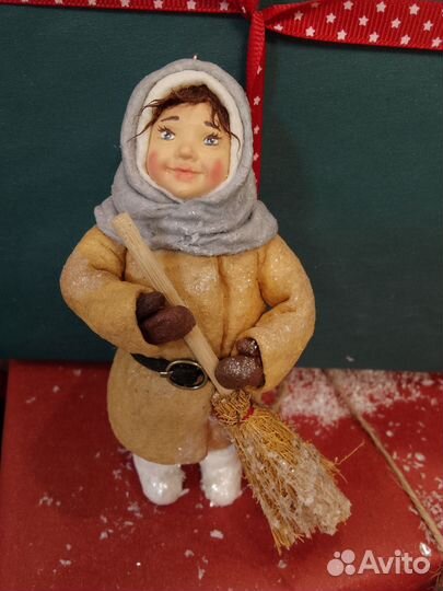 Ватные елочные игрушки