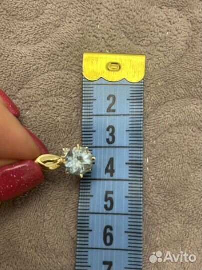 Золотой набор с топазами