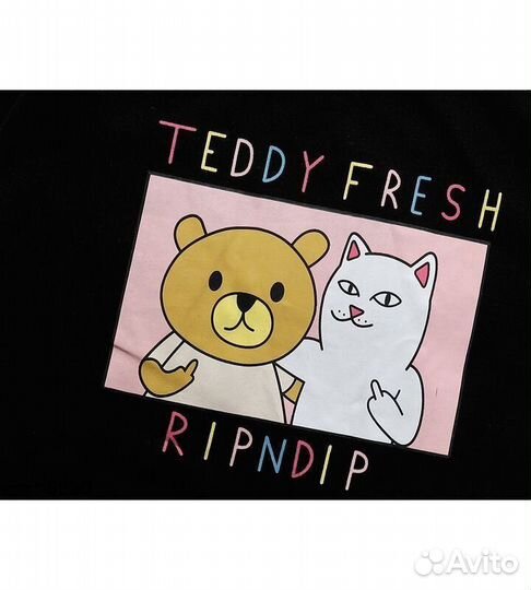 Футболка ripndip friends Чёрная