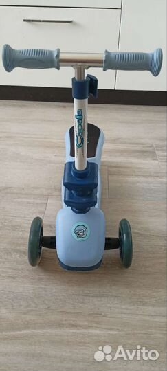 3-колесный самокат-беговел capella puppy