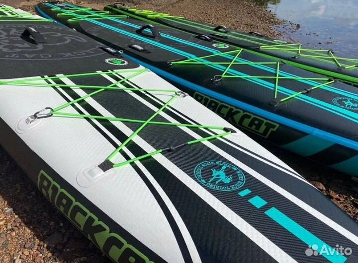 Сап борд доска sup board black cat 12.6