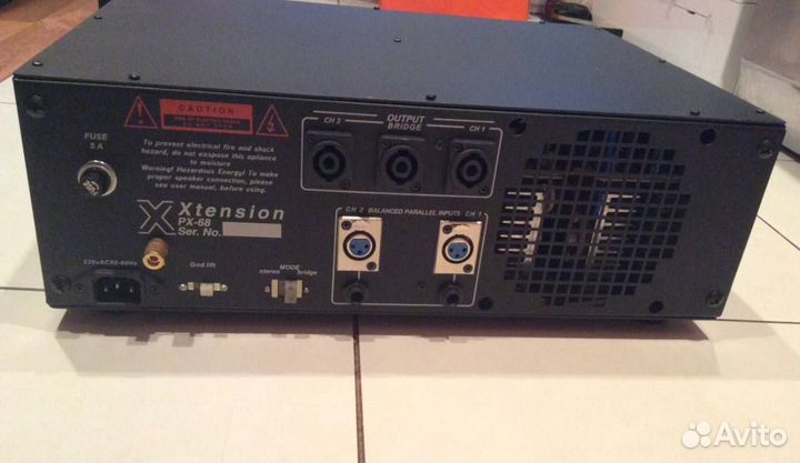 Профессиональный двухканальный усилитель звука