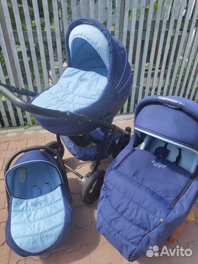 Коляска tutis zippy sport 3 в 1 с автолюлькой