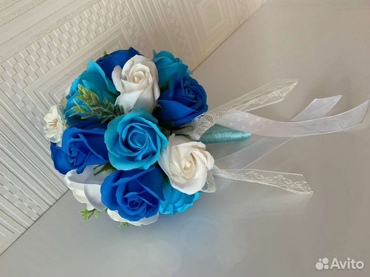 Свадебные букеты из мыльных цветов