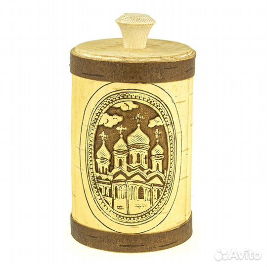 Туес Храм Православный (D85,450 мл., береста)