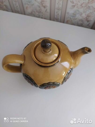 Большой заварочный глиняный новый чайник