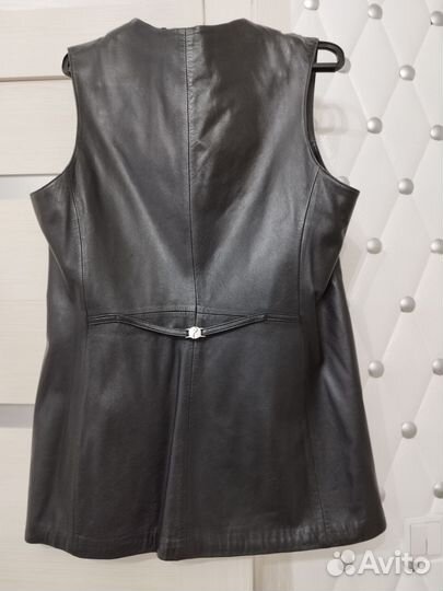 Жилет кожаный, женский.48- 50