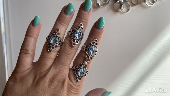 Кольца бижутерия пакетом