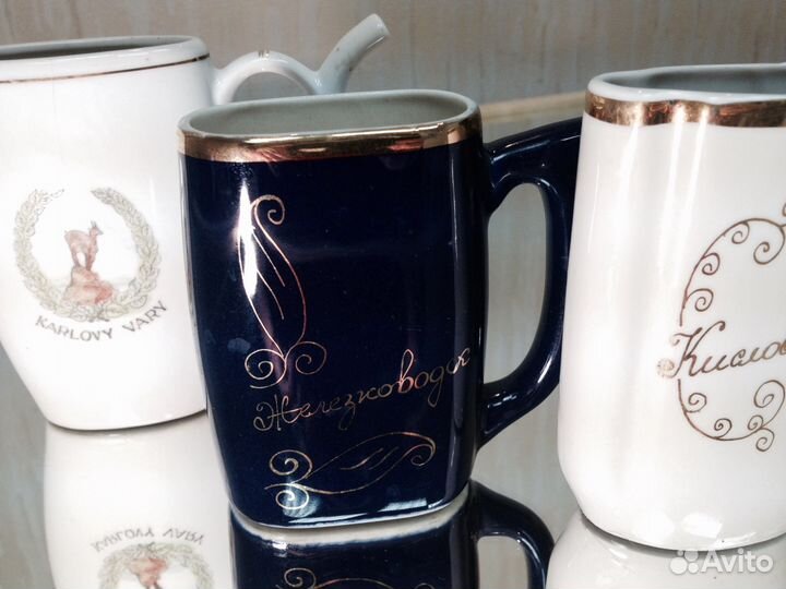 Винтажные поильники (3 шт) для минеральной воды