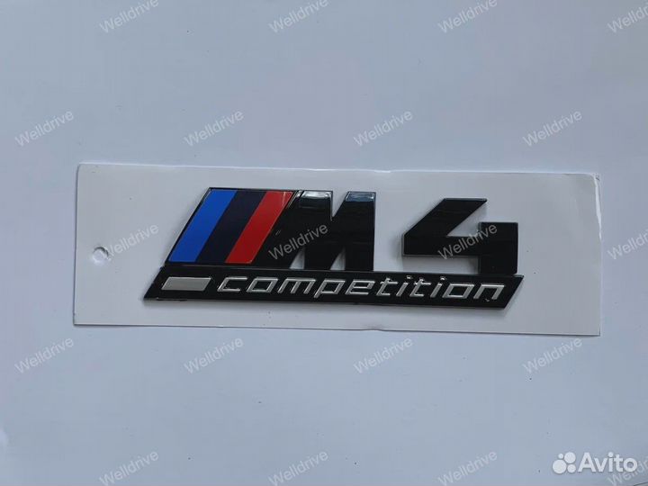 Шильд M4 Competition BMW 4 F33 черный глянец