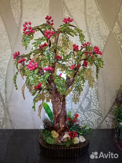 Деревья из бисера