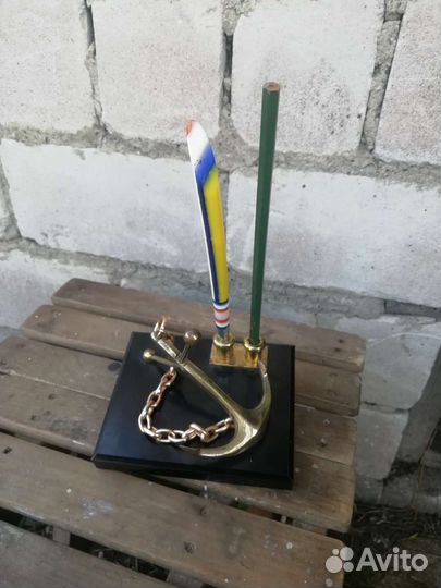 Подставка для ручек, карандашей якорь СССР