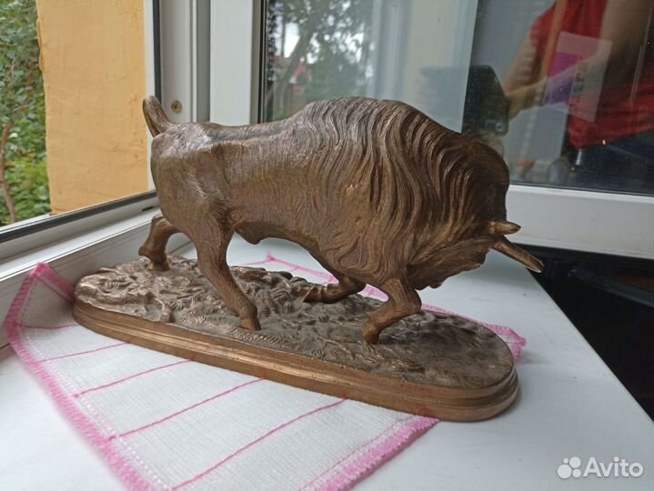 Бронза бык зубр каслинское литье модель