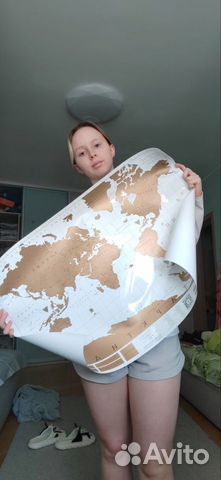 Скретч карта мира объявление продам