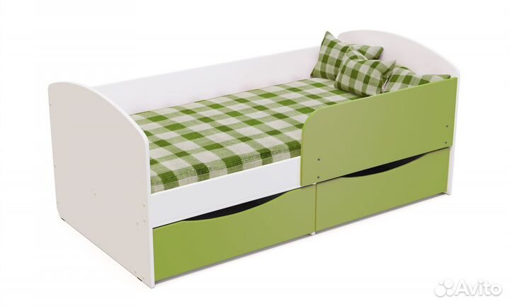 Кровать 1 фасад Гринери