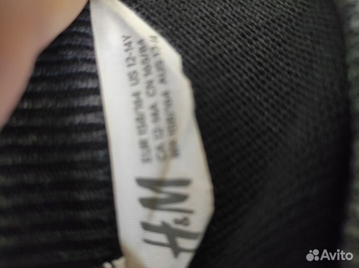 Пуловер черный подростковый