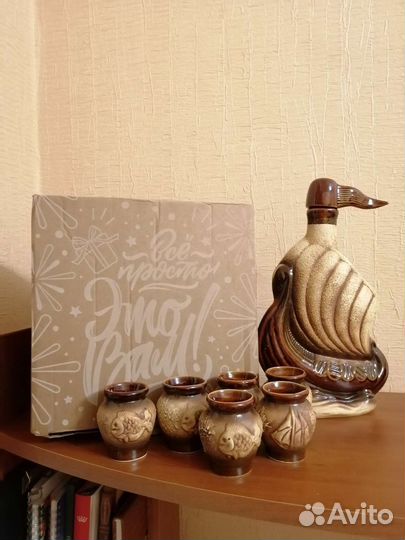 Штоф керамика/Новый/графин/сувенир/сосуд/алкоголь