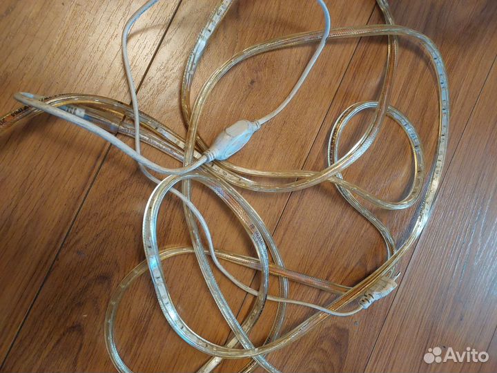 Уличная светодиодная лента синий цвет