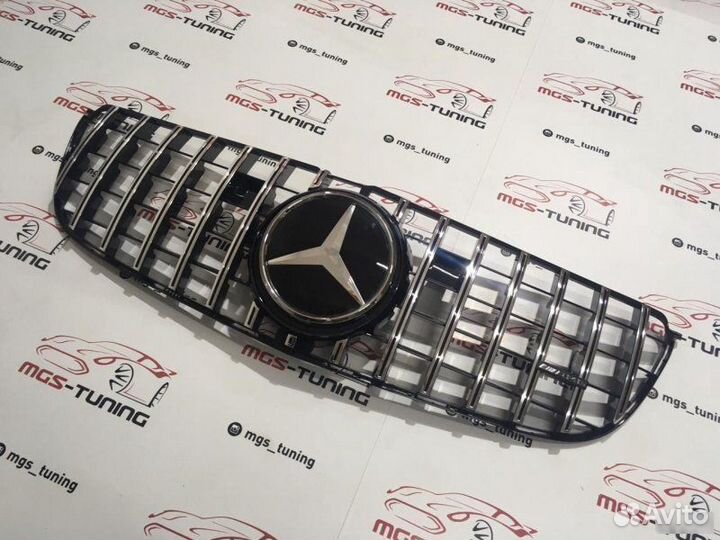 Решетка на Mercedes GLS X166 GT-AMG Дистроник