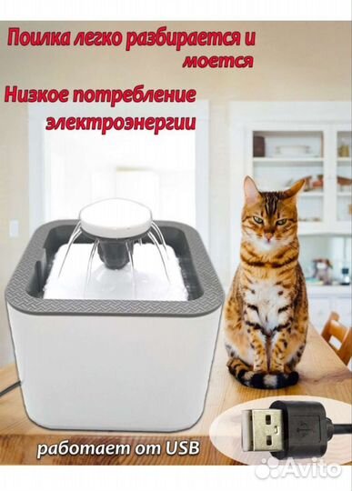 Фонтан-поилка для животных