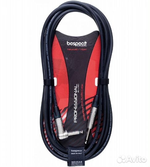 Гитарный кабель Bespeco NCP300 3m. Новый