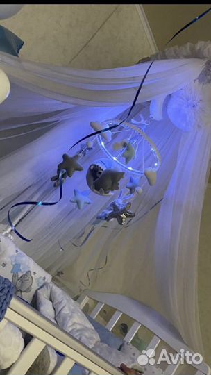 Мобиль на кроватку с подсветкой