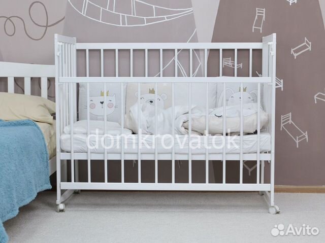 Кроватка для новорожденных с роликами объявление продам