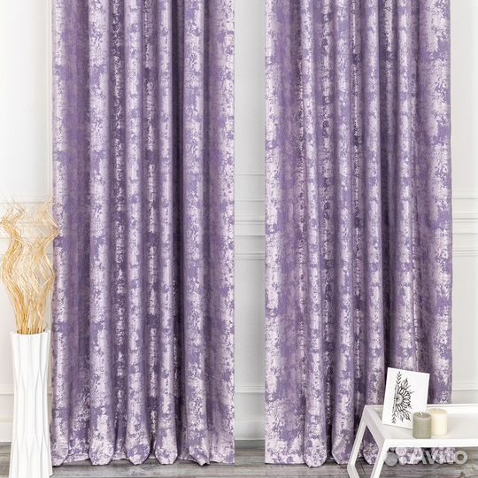 Комплект штор мрамор Зарина Сирень