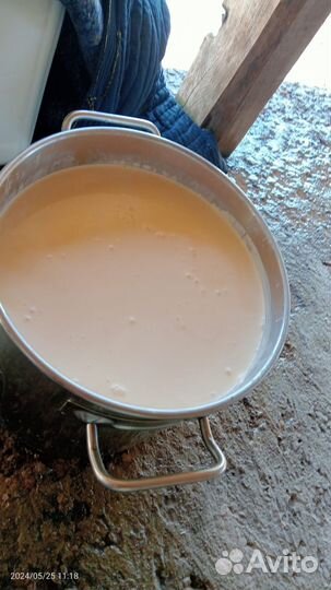 Молоко коровье домашнее