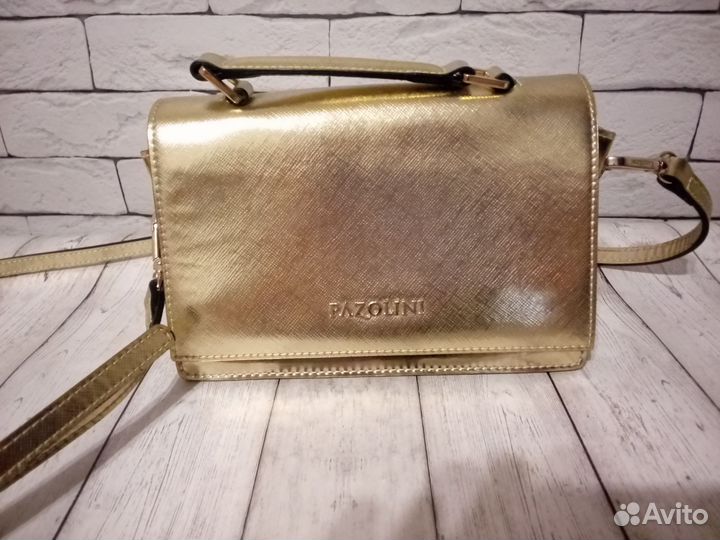 Сумка carlo pazolini золотая