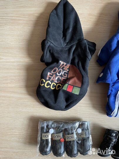 Синий комбез для собак размер S