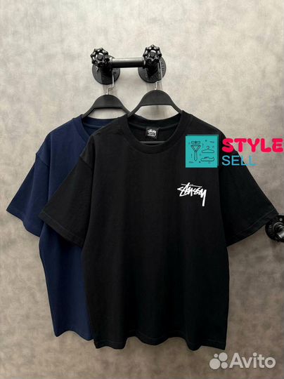 Stussy футболка трендовая (стиль 2024)