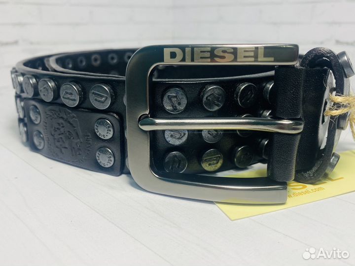 Пояс клепанный diesel