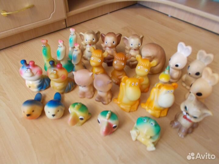 Резиновые игрушки времен СССР