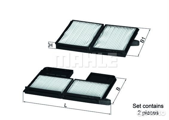 Фильтр салона toyota avensis 97/picnic (упак.2шт.)