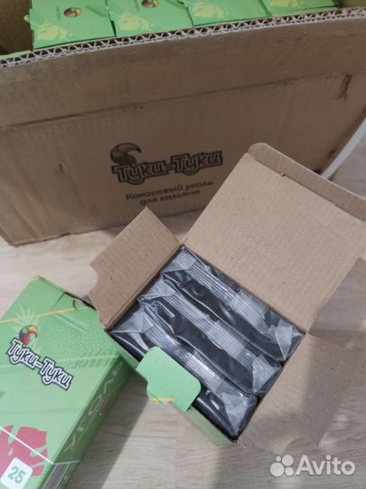 Угли для кальяна кокосовый Туки-Туки как Crown