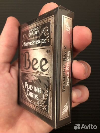Игральные карты Bee Silver Stinger
