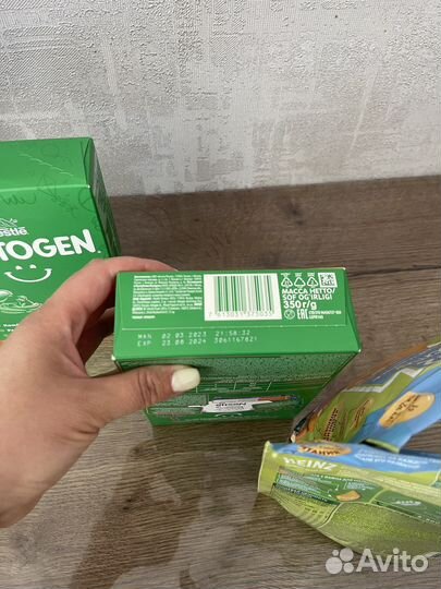 Смесь нестожен 2 и каши Hainz 3 видов