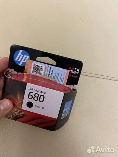 Картридж hp черный 680