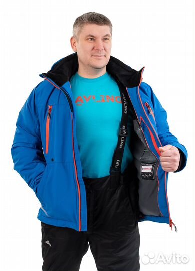 Костюм для рыбалки зимний Магеллан -15, синий-черный, 60-62/182-188