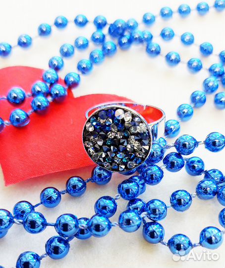 Серьги, кольцо, подвеска Swarovski rocks