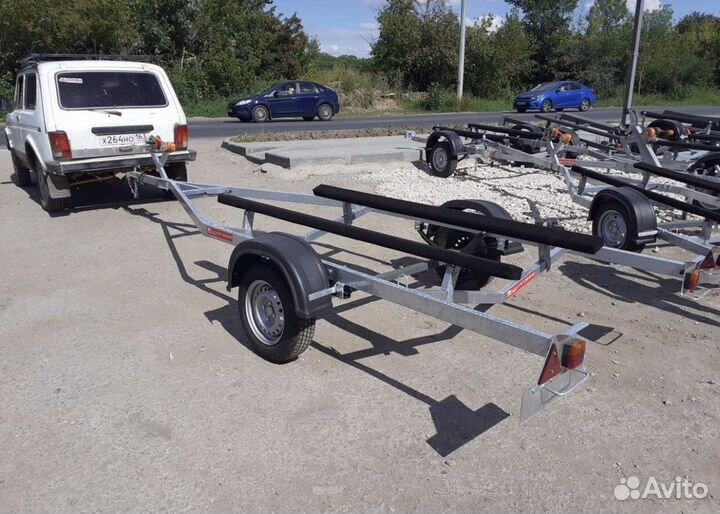 Оцинкованный лодочный прицеп для лодок (L 5,3м)